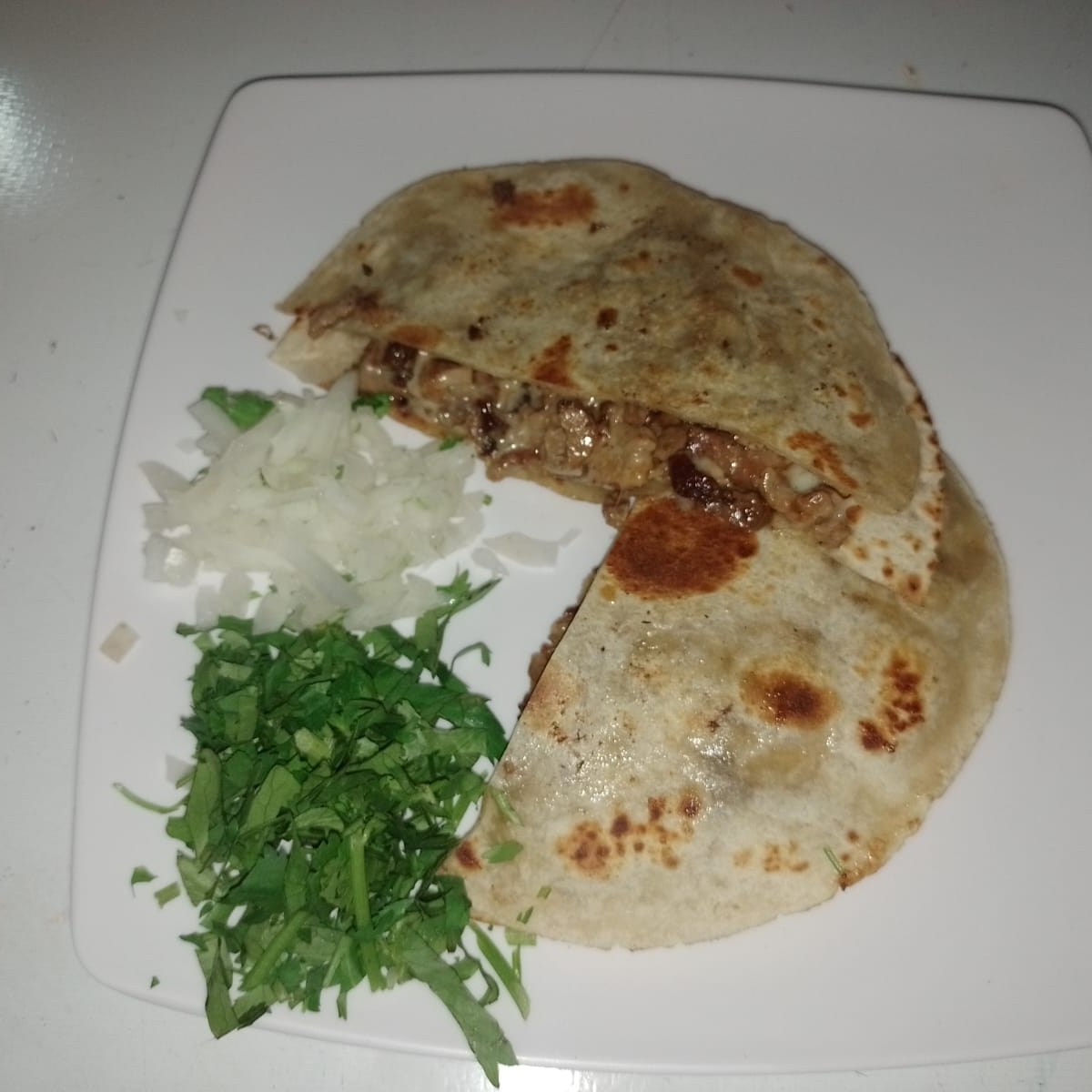 Gringa de pastor, suadero, campechana, bistec, lon