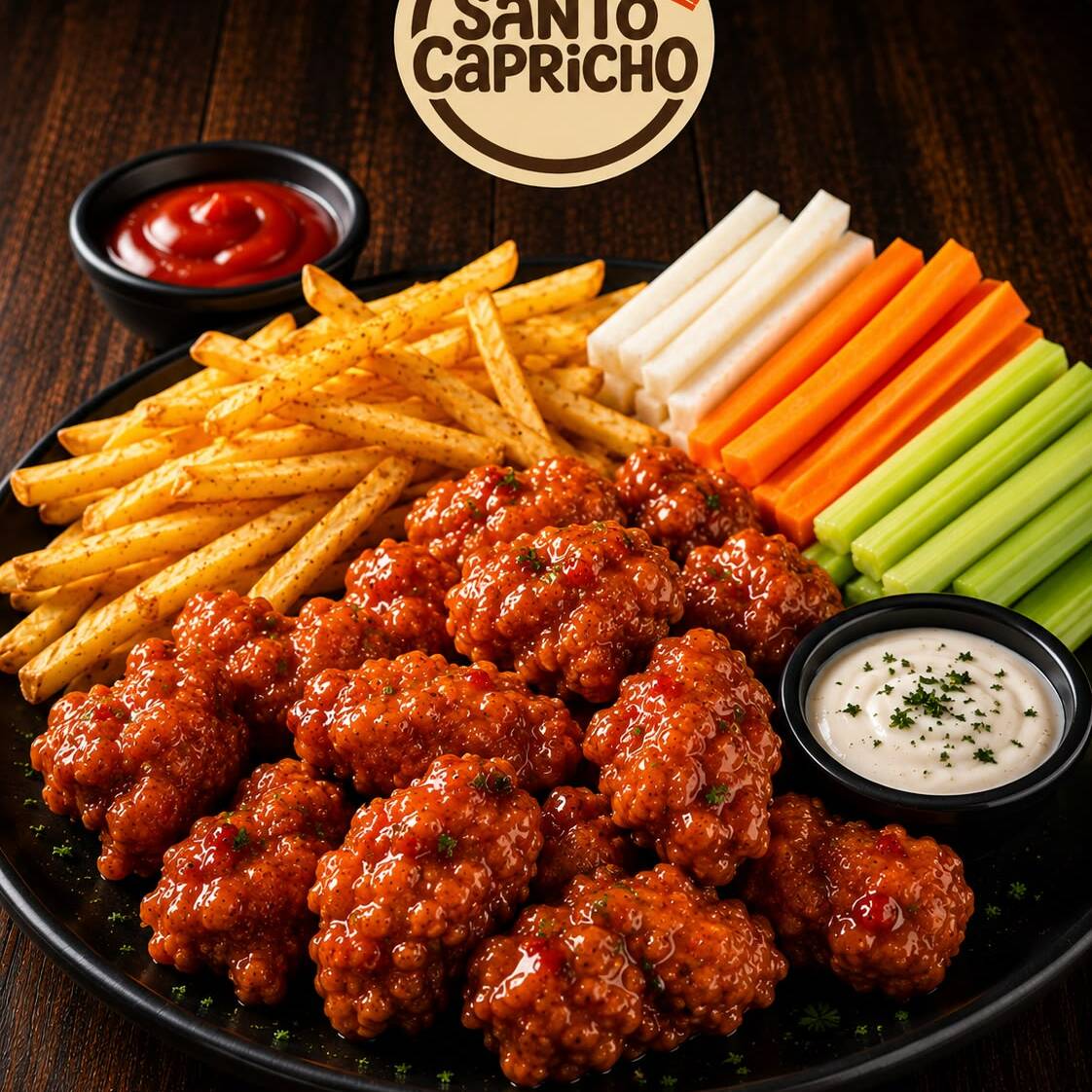 Combo CAPRICHO PA´ COMPARTIR ( 12Boneless + Papas)
