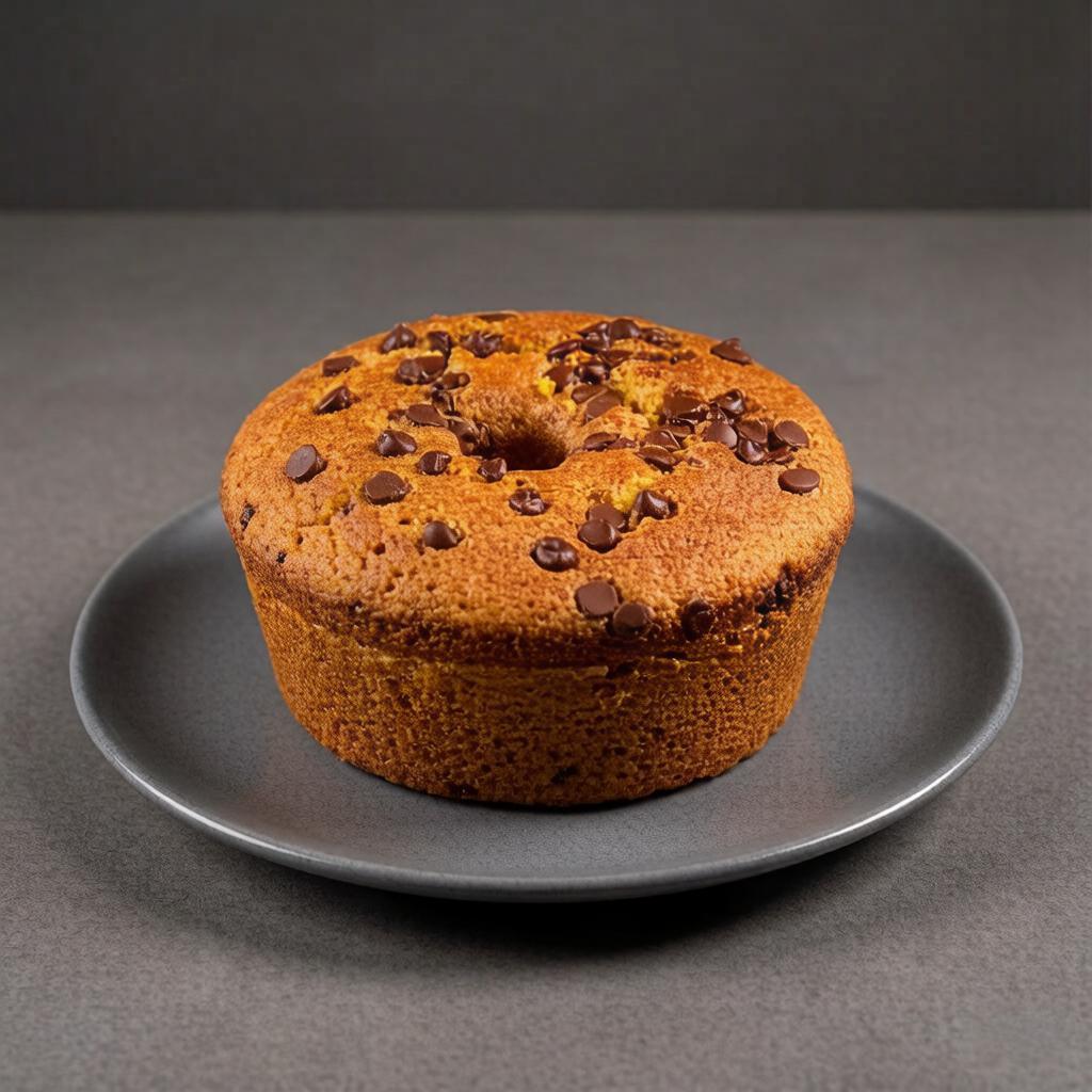 Bolo de cenoura caseiro super fofinho, recheado com gotas de chocolate derretendo a cada pedaço. Perfeito para deixar o café da tarde ainda mais especial.