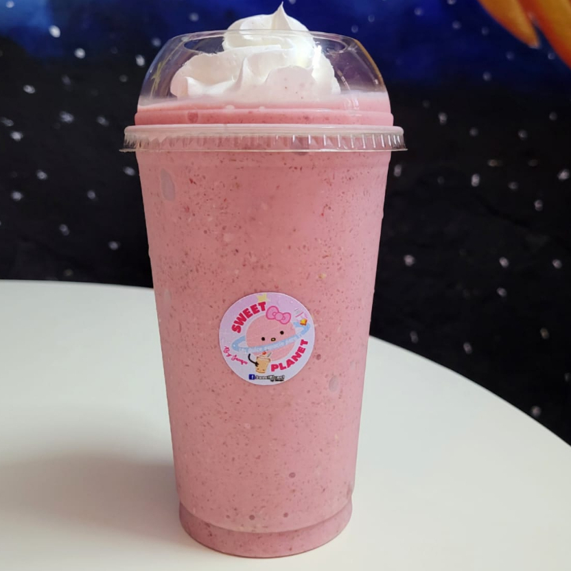 Smoothie FRESAS, avena y yogurt griego