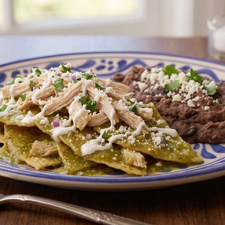 Chilaquiles Verdes con Pollo