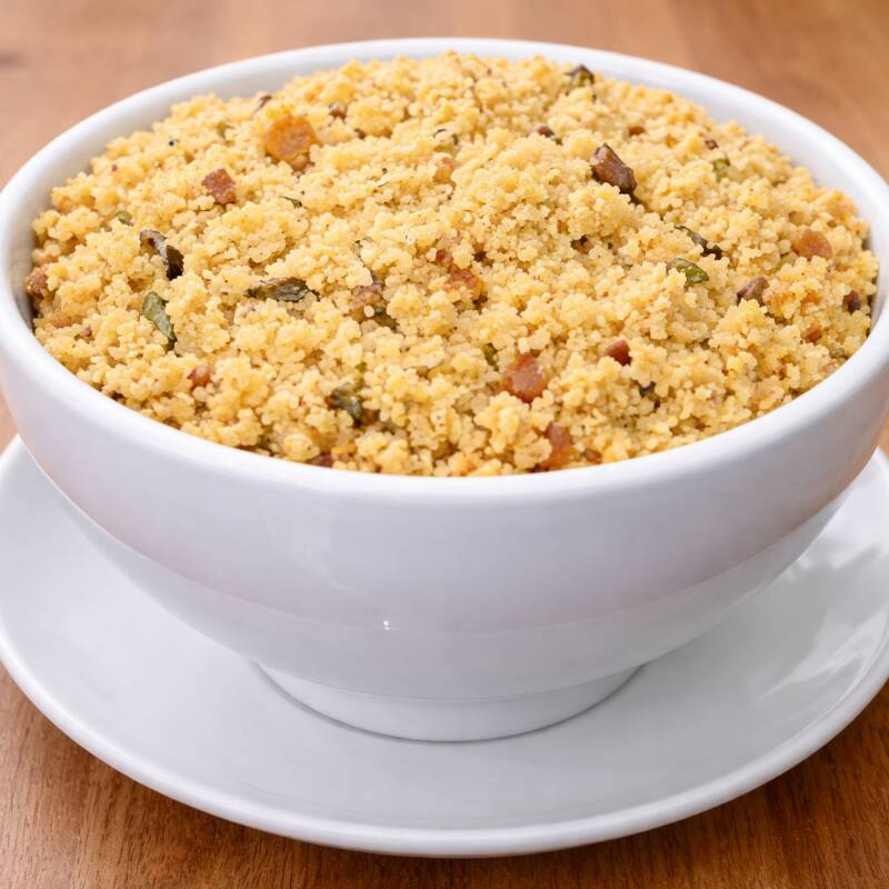 farofa temperada da casa