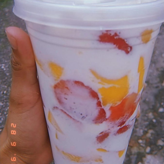 mango con fresas