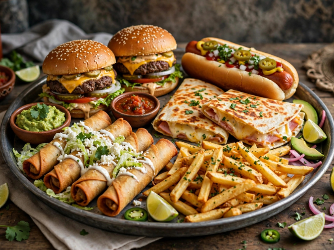 Ponchos Burger Food