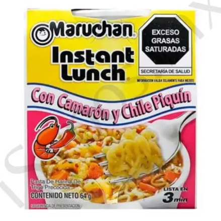 Sopa Maruchan de Camaron y Chile Piquin