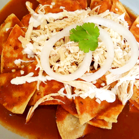 chilaquiles rojos