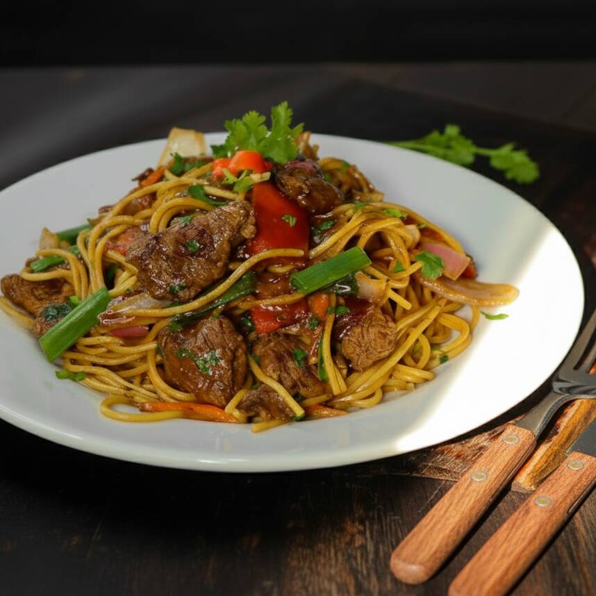 Tallarín Saltado con Carne