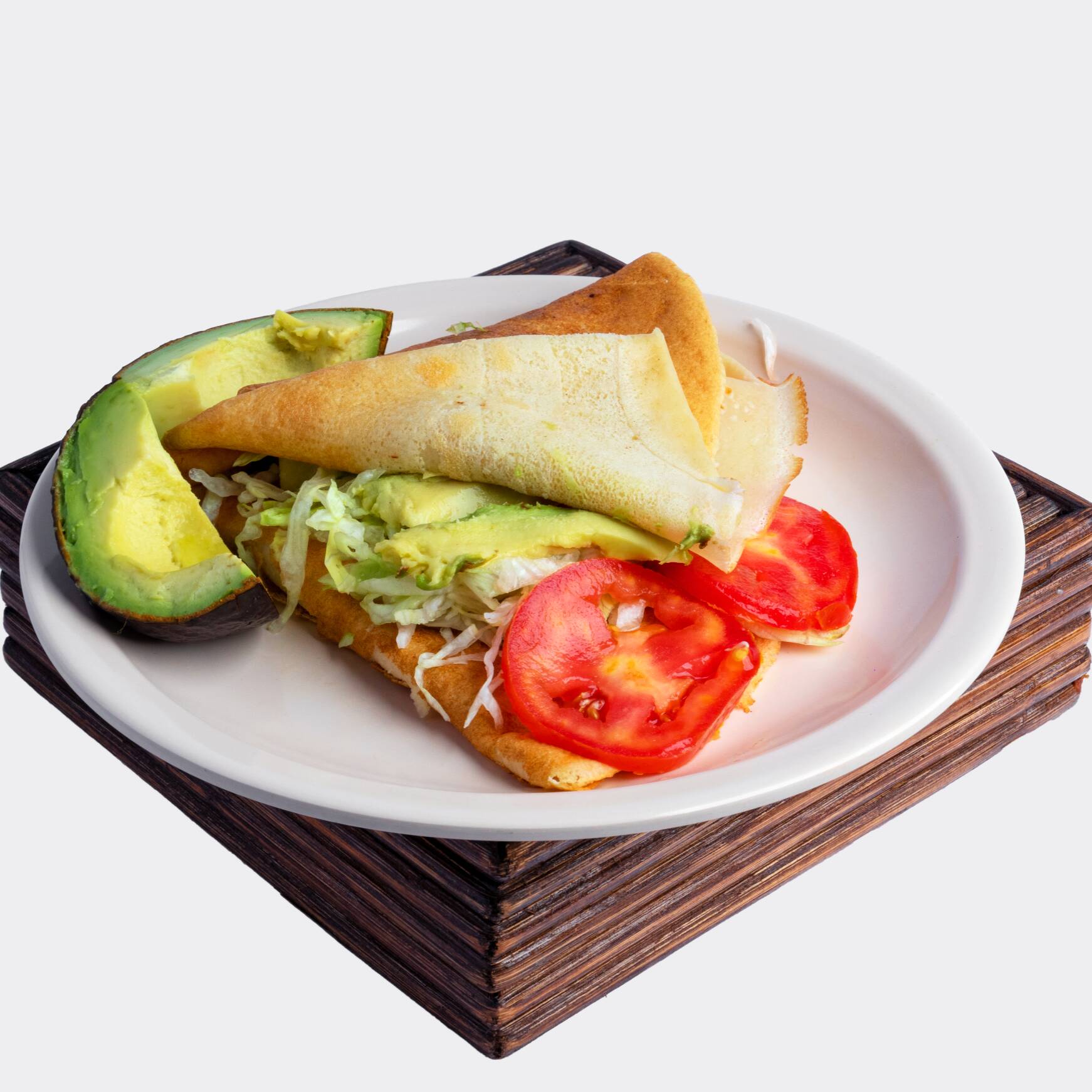 Crepa Salada + Machacado de Fruta