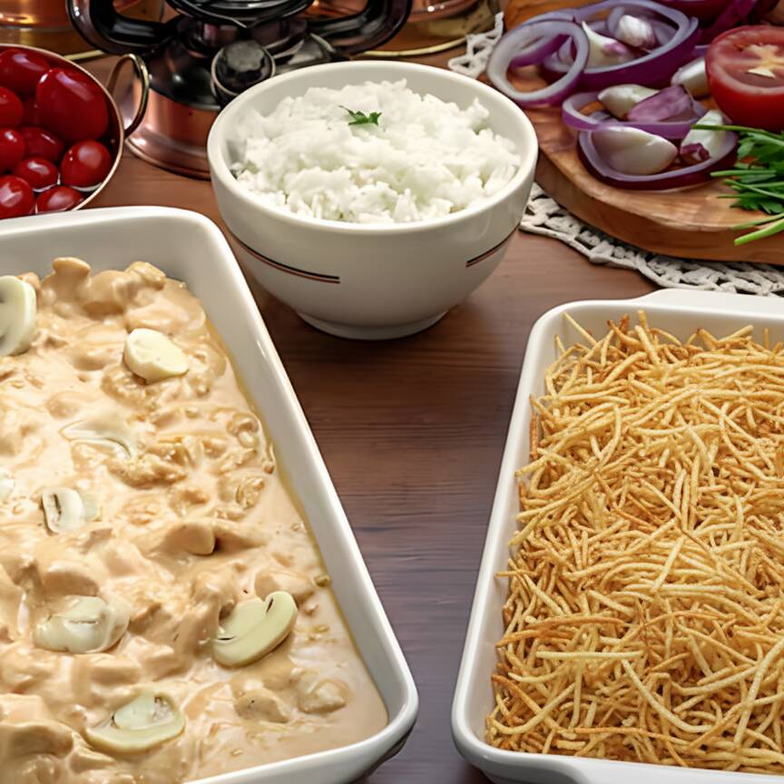 Filé empanado coberto com molho de tomate encorpado e queijo gratinado derretendo, acompanhado de arroz soltinho e fritas crocantes. Cremoso e marcante.