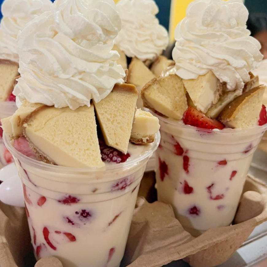 Fresas con crema medianas 12 onzas