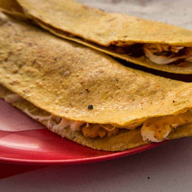 Quesadilla de Maíz de Tripa