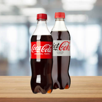 REFRESCO COCA COLA Y DIET COKE PLÁSTICO 500 ML