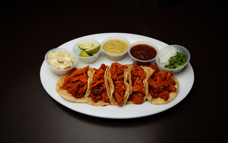 TACOS DE PASTOR X 5 UNODADES