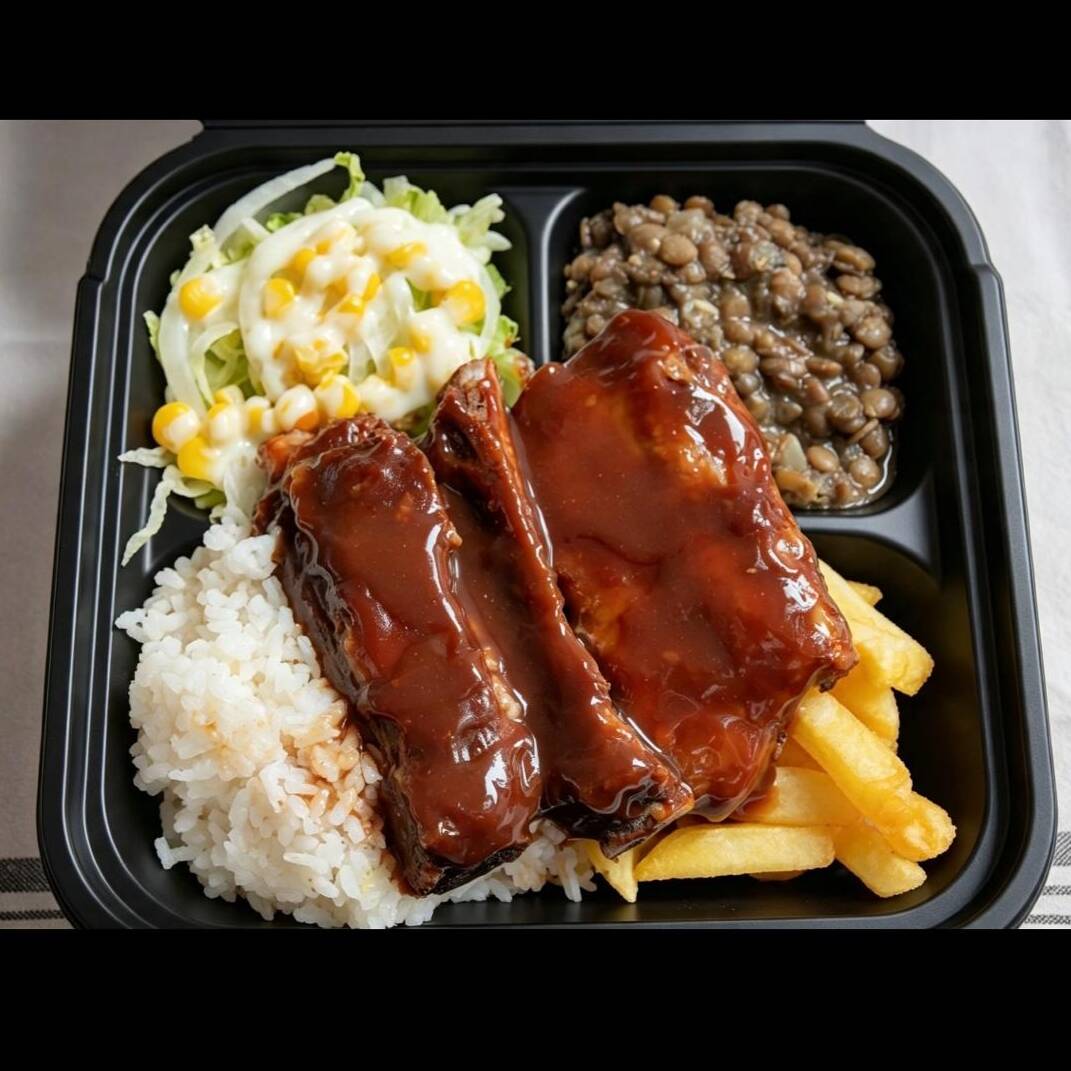 Combo: Almuerzo de Costillitas BBQ