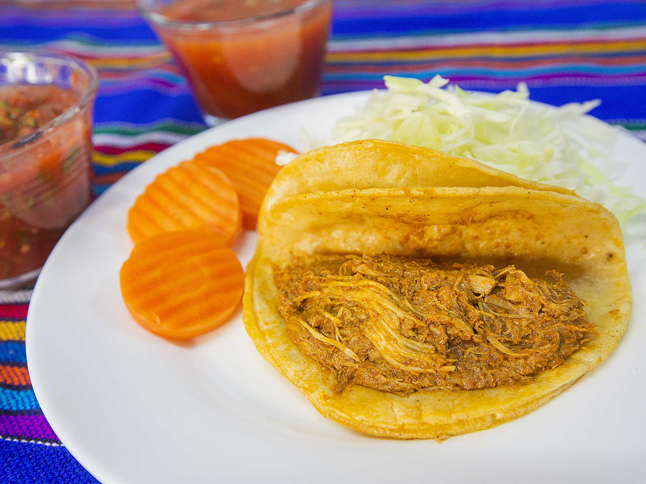 Taco de Mole con Pollo
