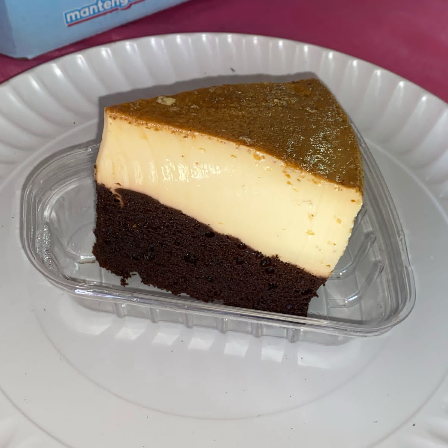 Rebanada de chocoflan