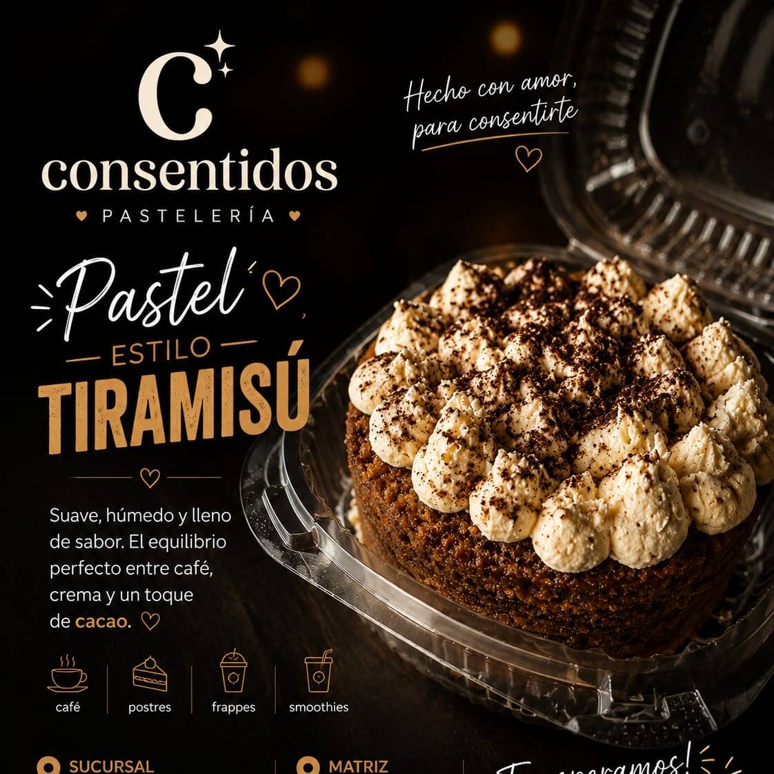 Pastel Estilo Tiramisu