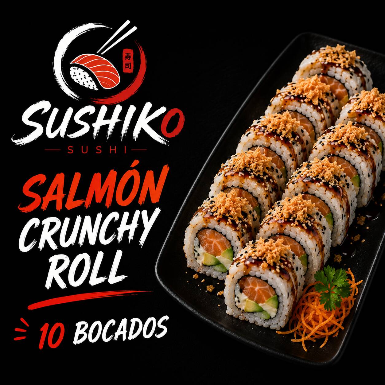 Temaki Salmón Crunchy