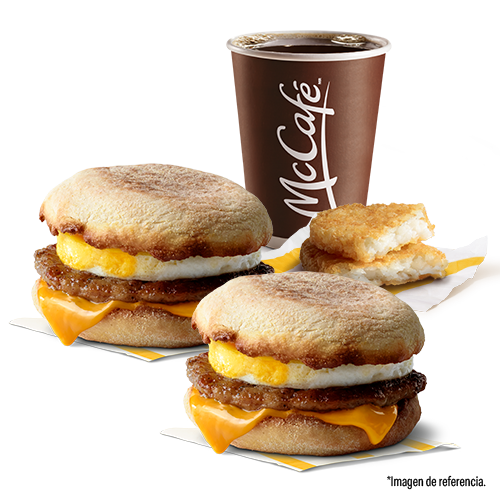 2 Egg McMuffin Salchicha + 1 Americano + 1 HashBrown