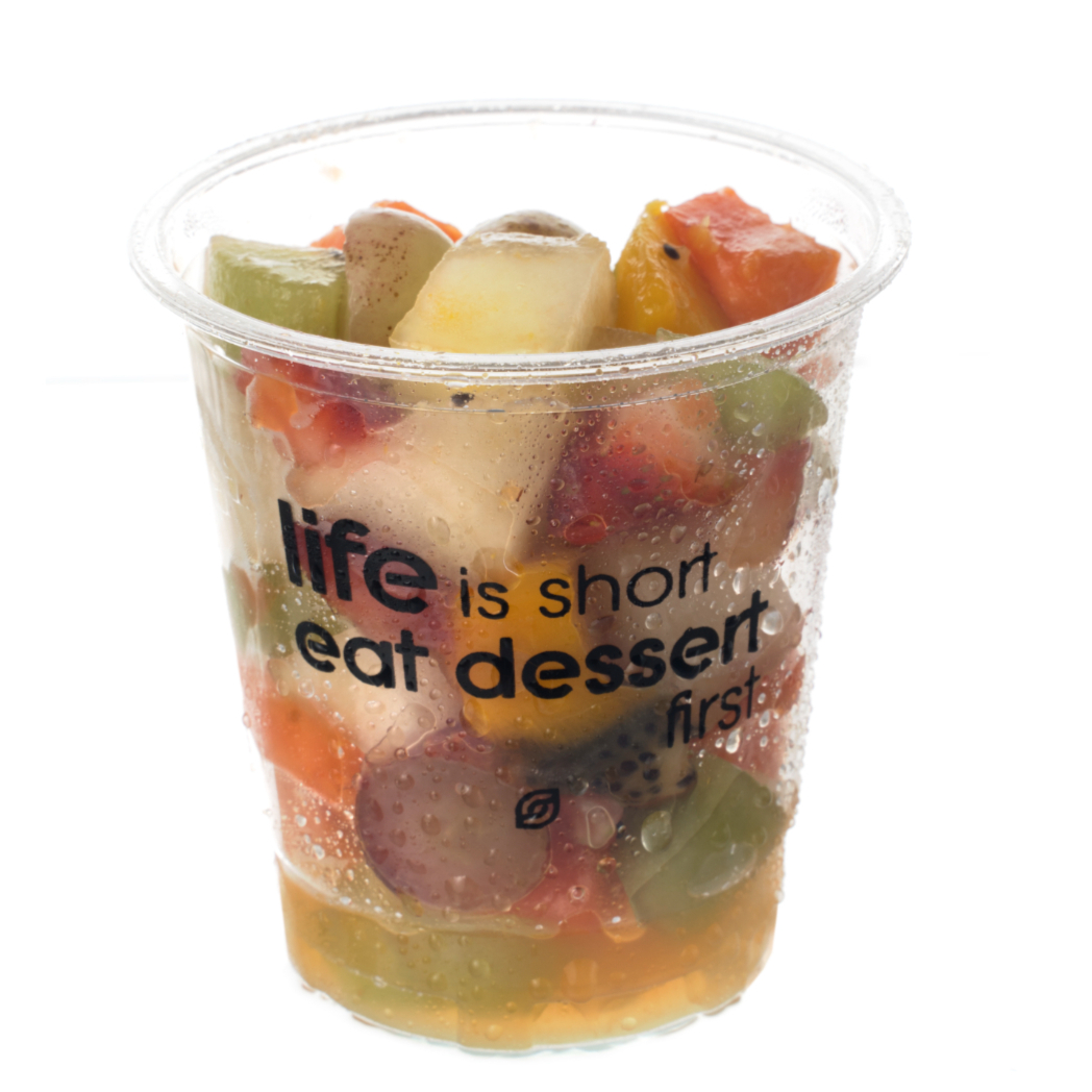 Mix de frutas especiais- morango, manga, mamão, melão, uva thompson e uva crimson