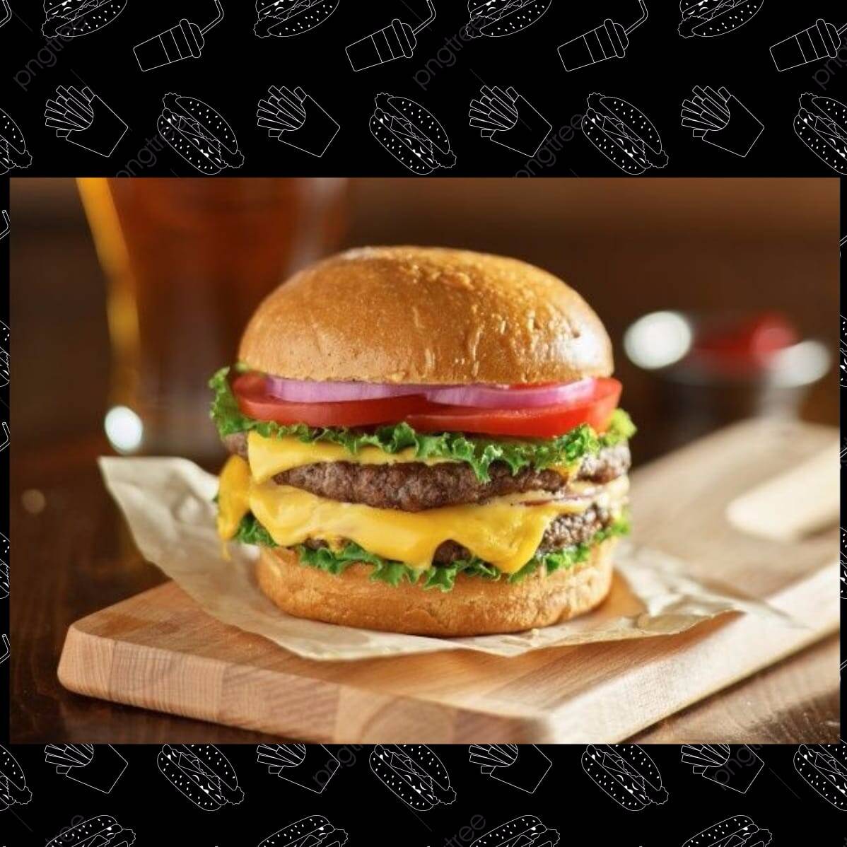 HAMBURGUESA DOBLE CARNE