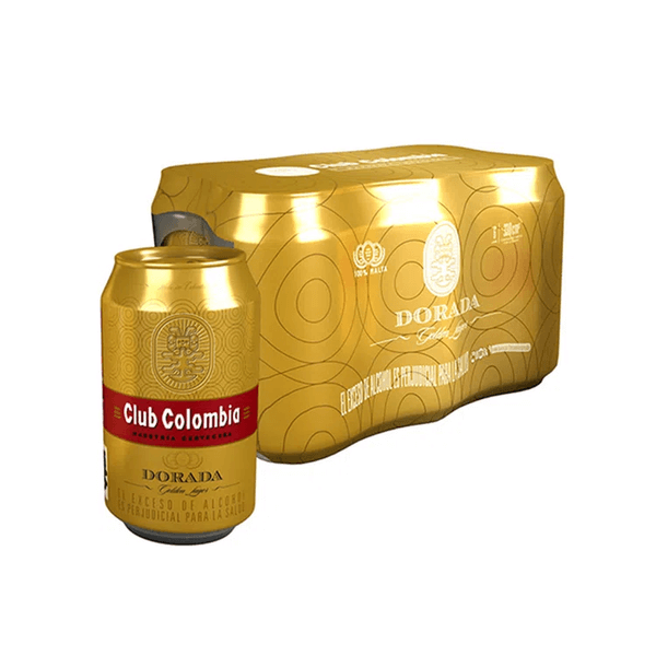Club Colombia Dorada lata Sixpack