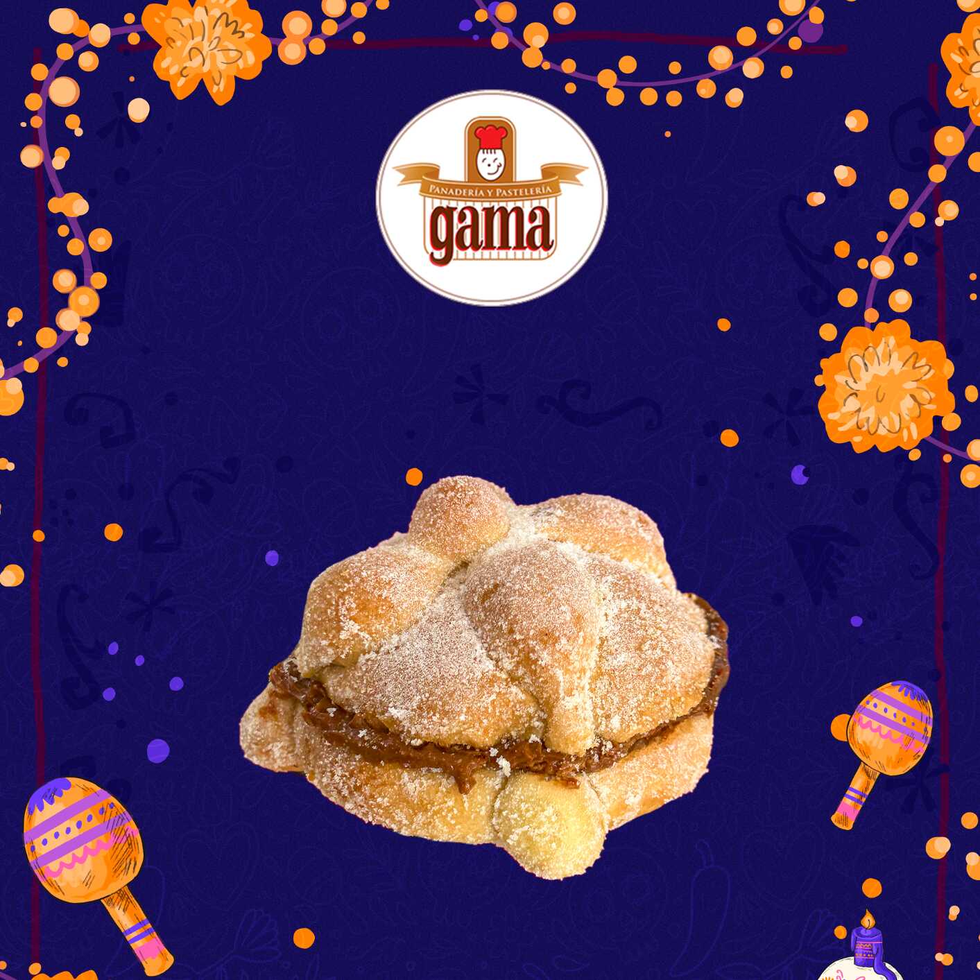 Pan de Muerto Ind. Relleno de Gloria