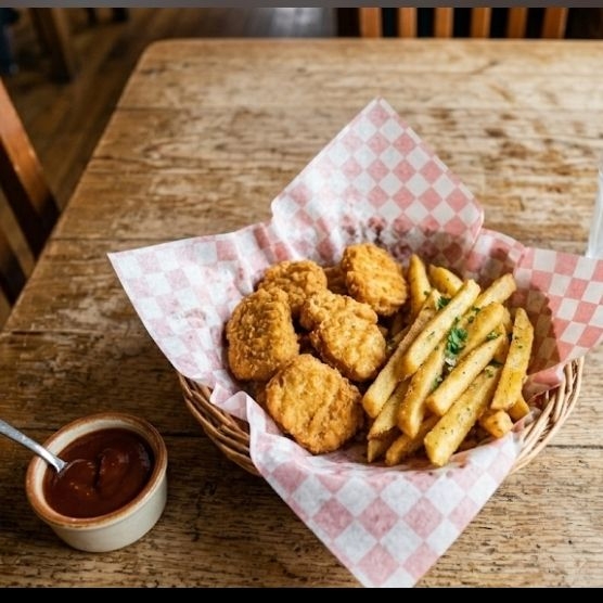 Nuggets con Papas