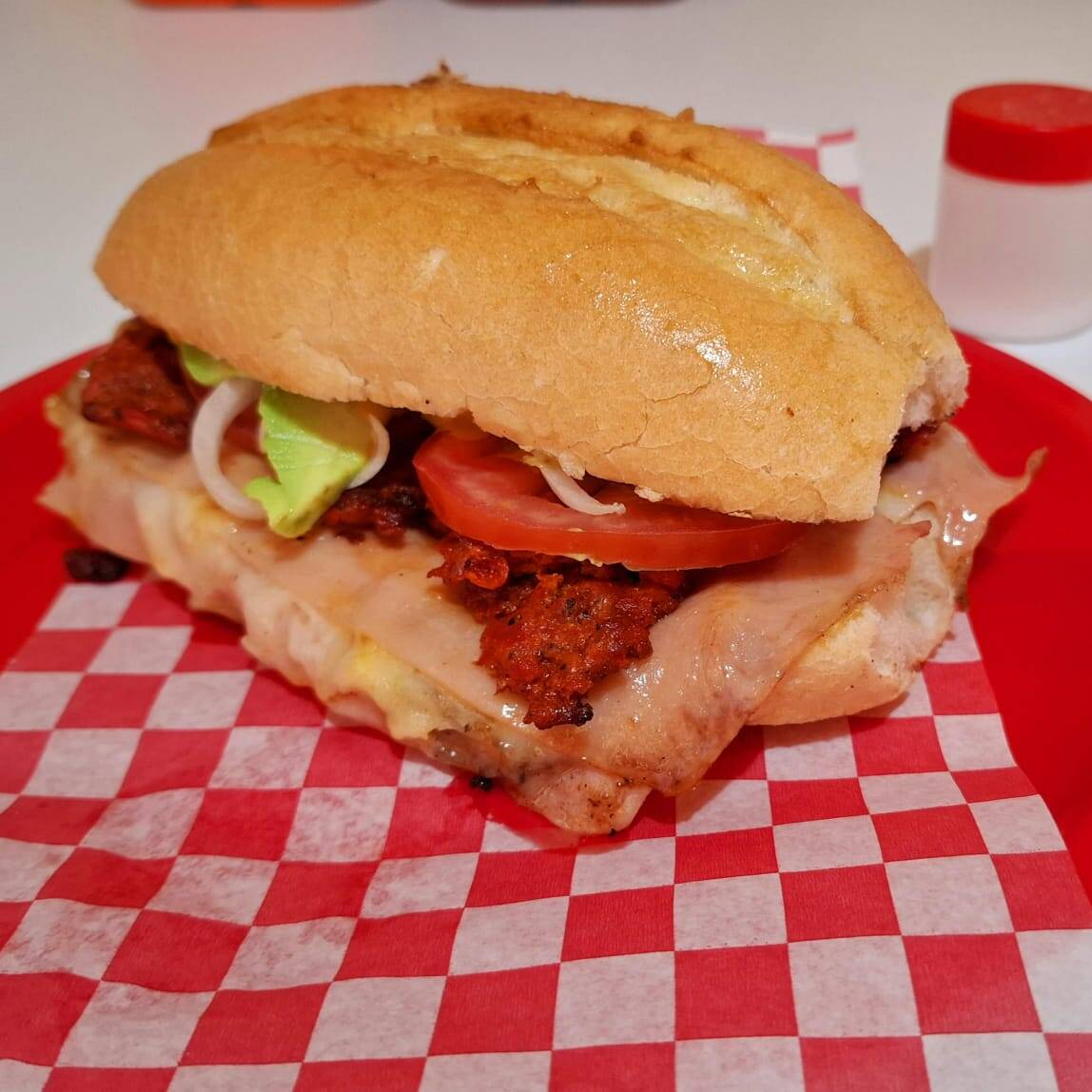 Torta de Jamón con Chorizo y Queso Asadero