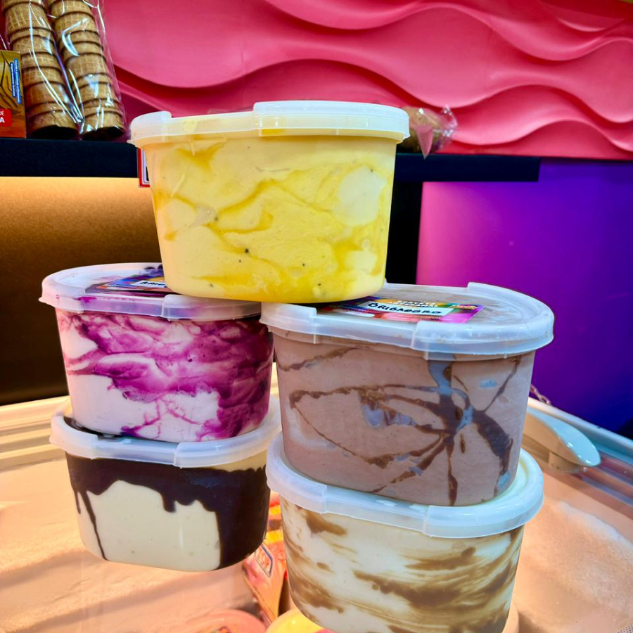 Sorvete artesanalmente produzido com os melhores e mais frescos ingredientes