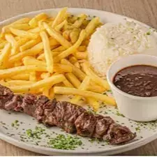 Alcatra, Arroz, Feijão e Batata Frita