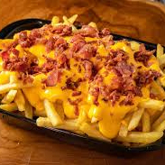 700g Batata Frita, Cheddar e Bacon (peso pré frita)