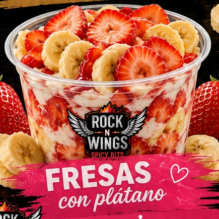 Platano - Fresa con Crema