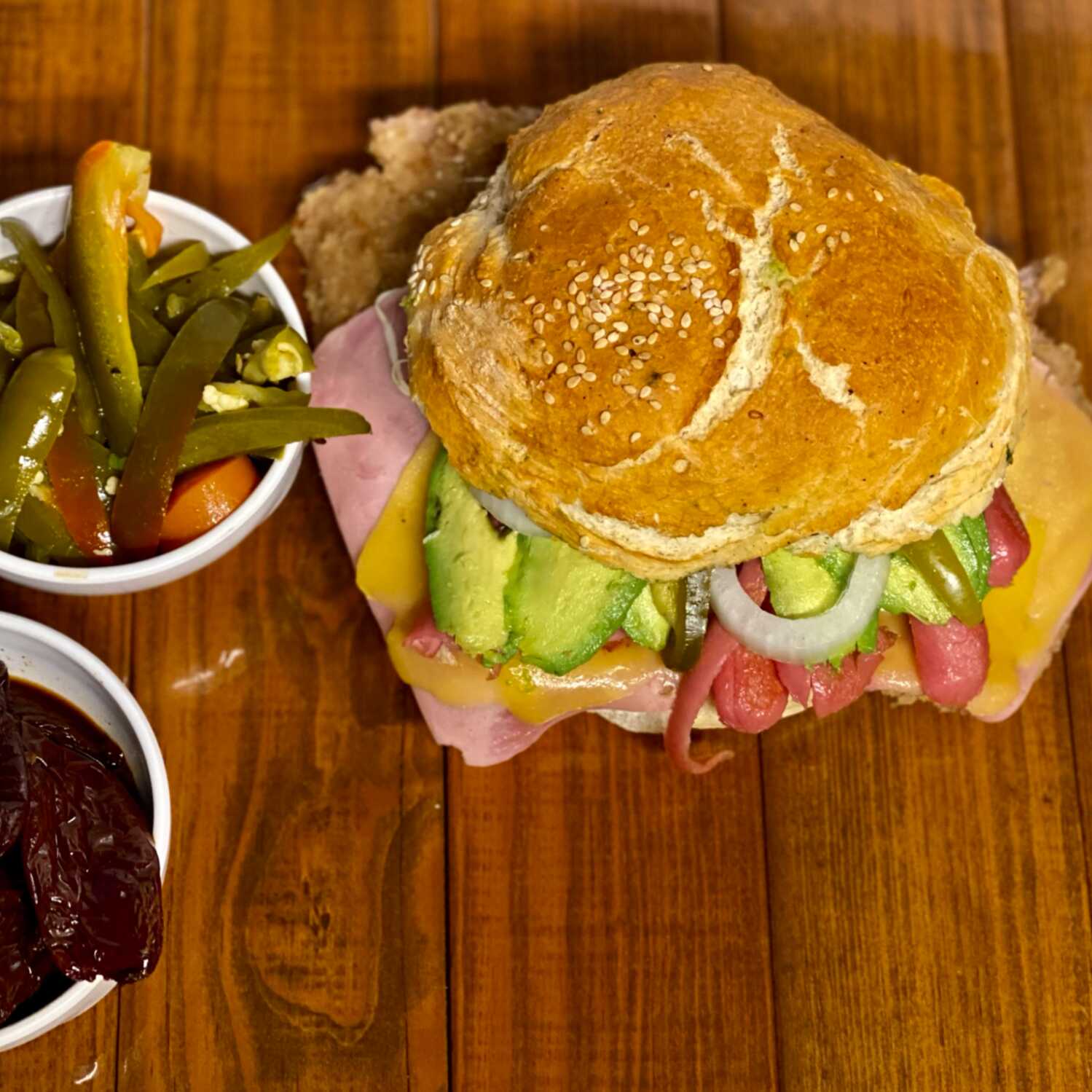 Cemita Cubana de Milanesa de Res