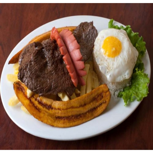 Bistec a Lo Pobre con Chorizo