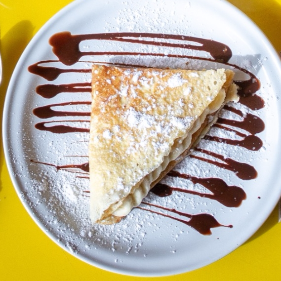 Crepa con plátano