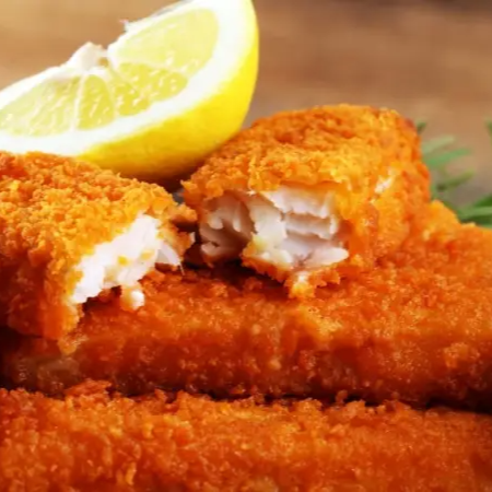 400g - Porção de tilápia empanada na panko