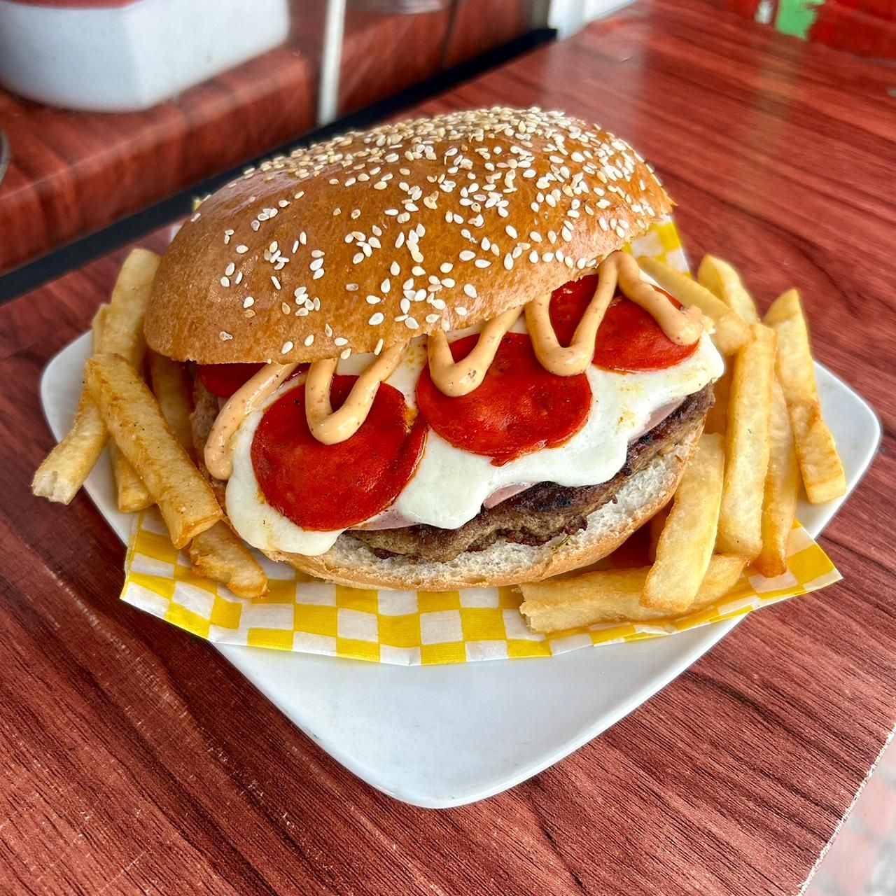 Hamburguesa de Pizza