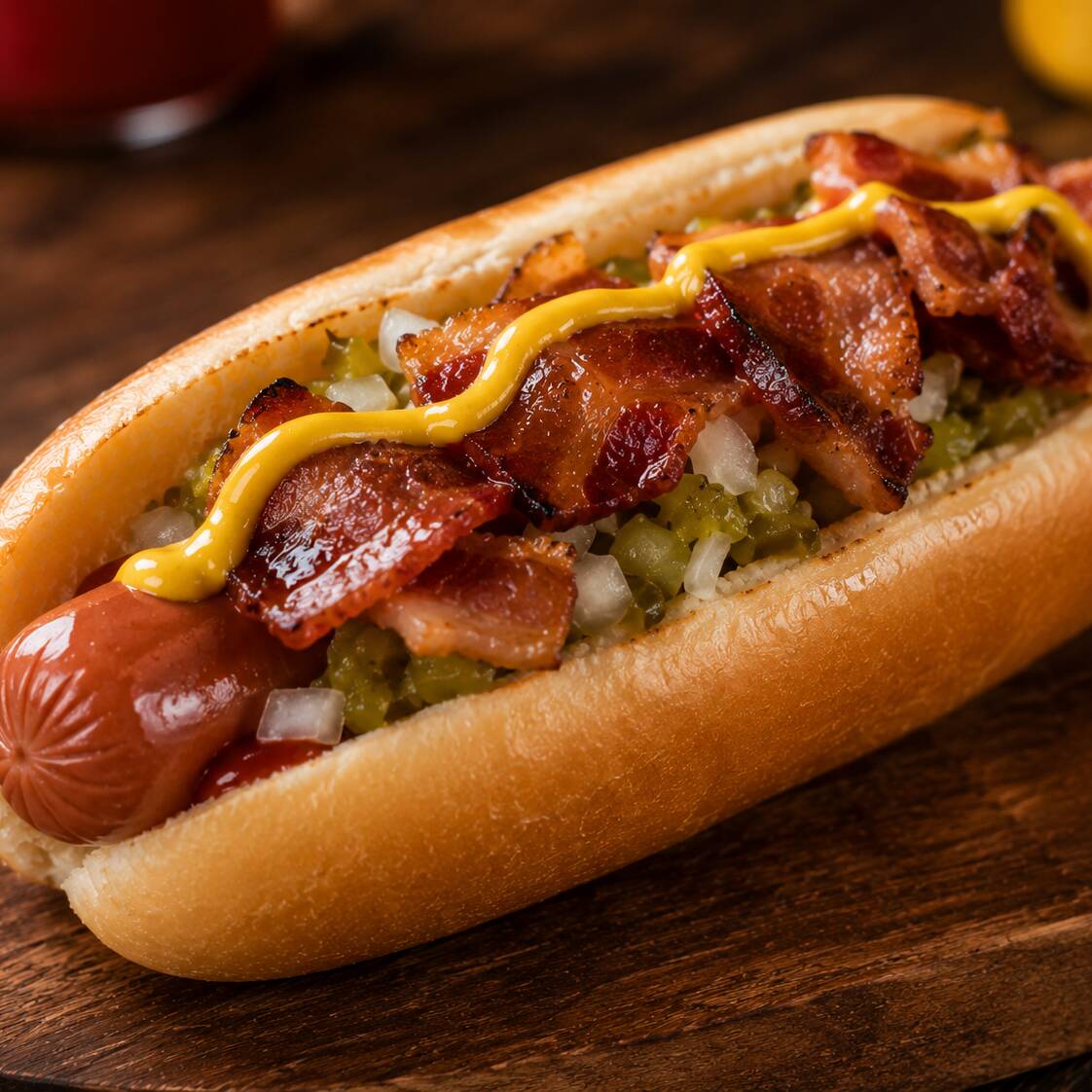 Hot Dog con Tocino