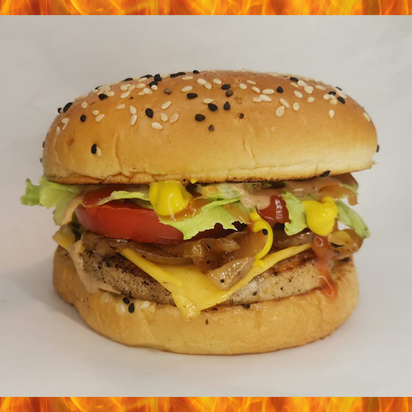 Hamburguesa de Pollo Sencilla