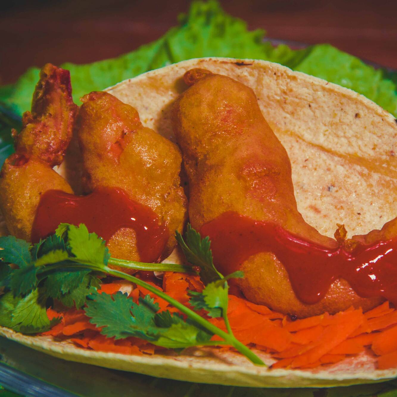 Taco de Camarón Rebozado