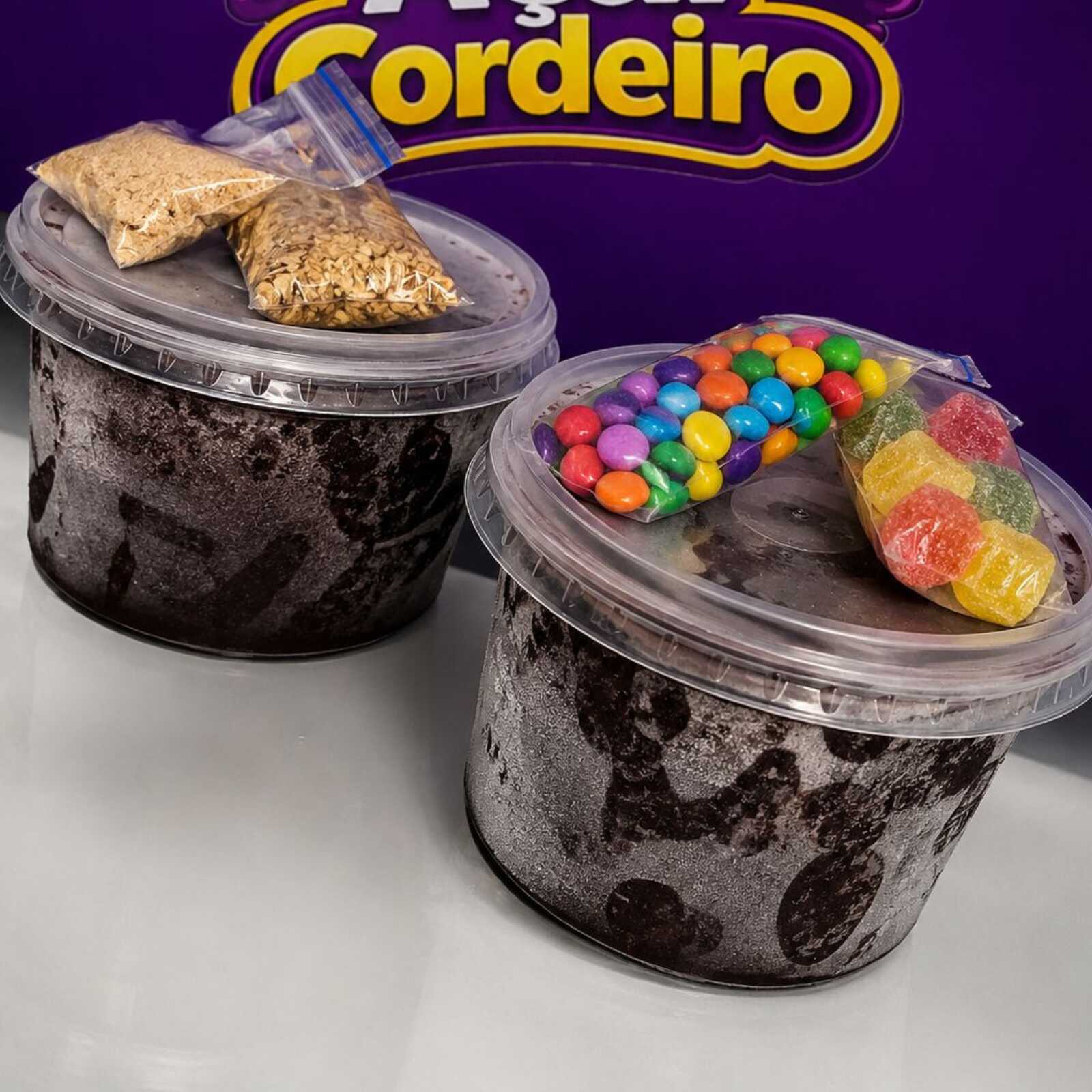 Mega Duplo 2x500ml + 3 itens Grátis 34 reais e 95 centavos, era 75 reais Dois potes de Açaí 500ml super saboroso e cremoso, ideal para dividir com quem você gosta!