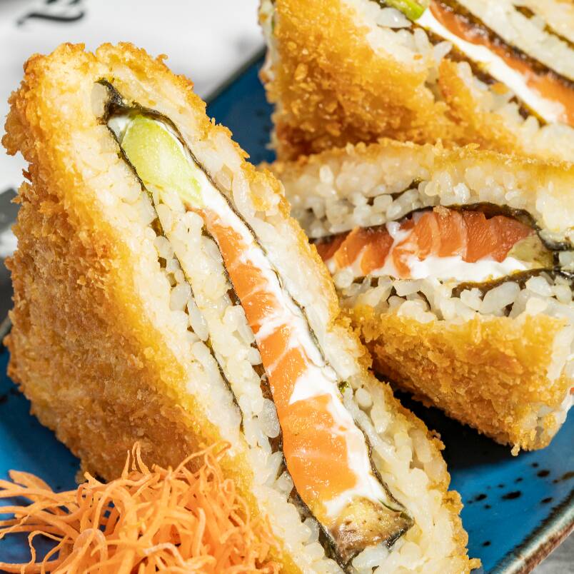 Medio Crunchy Salmón Sandwich