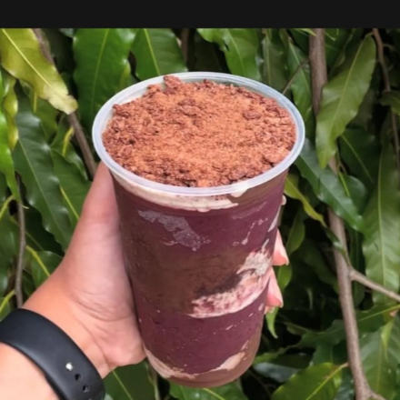 Copo de Açaí puro. Cremoso