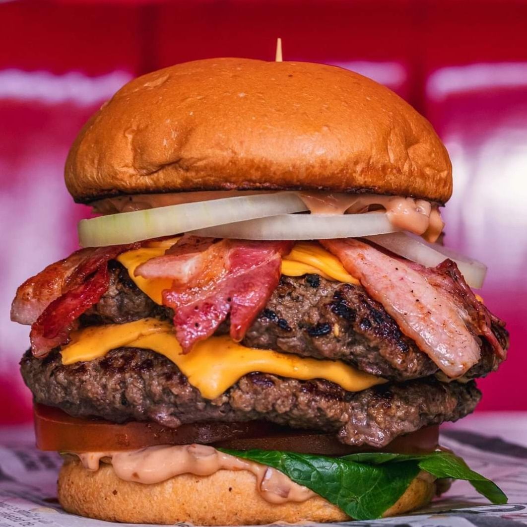 Doble Mix Burger con Papas