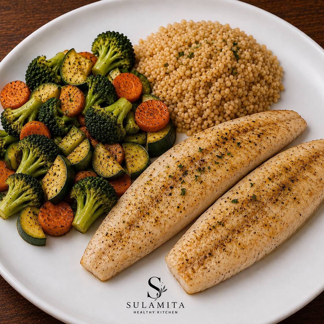 Filete de pescado blanco a la plancha.
