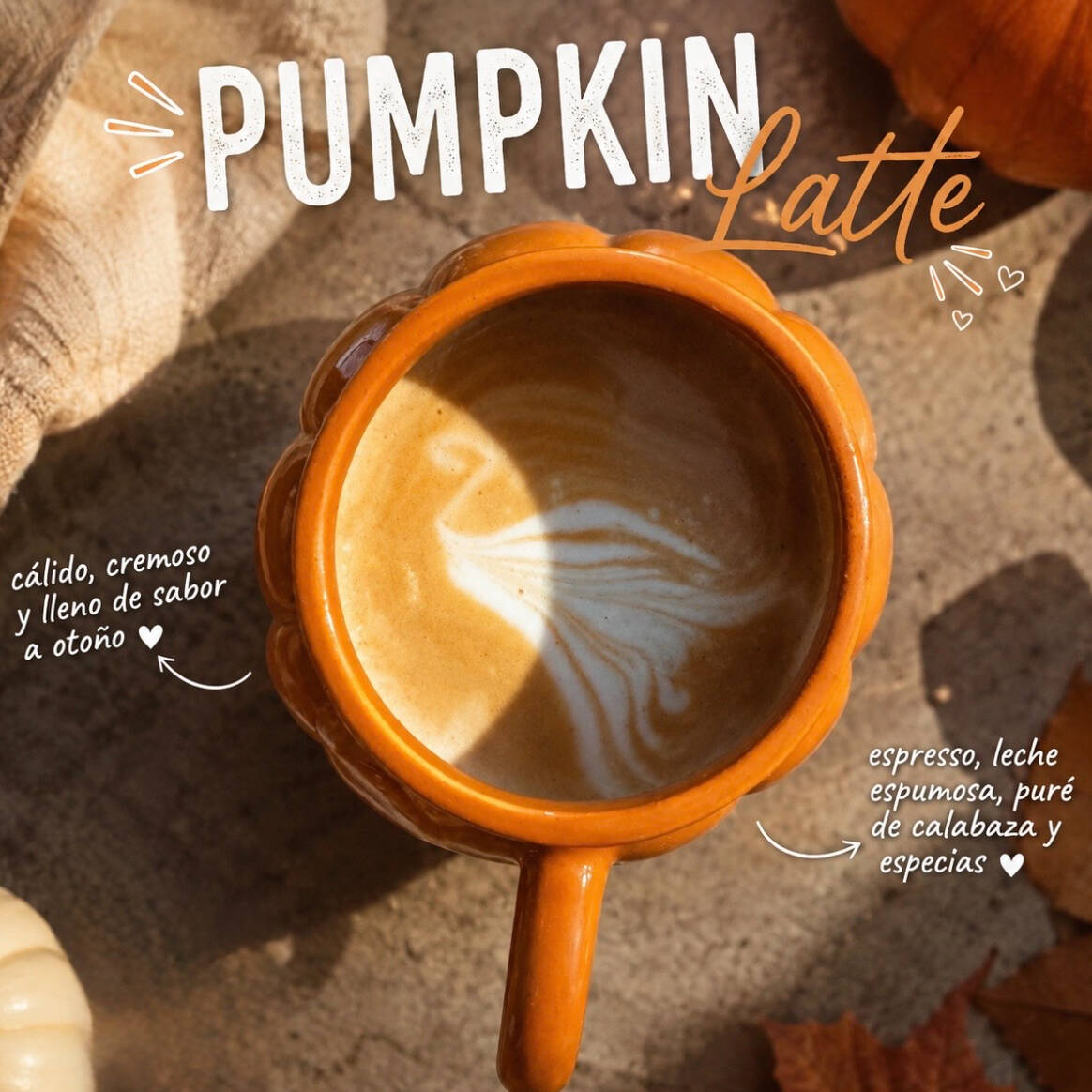 🎃 Pumpkin Spice Latte Caliente 12 Oz
