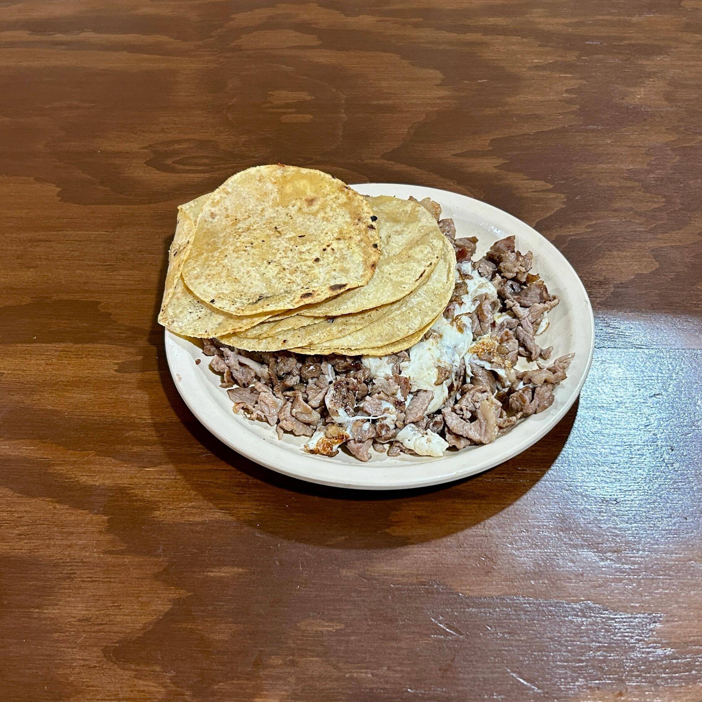 Taco Bisteck y Queso