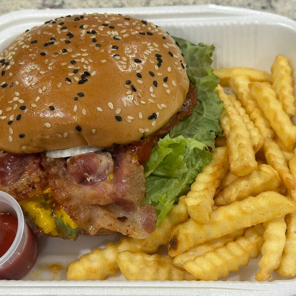 Hamburguesa con Tocino