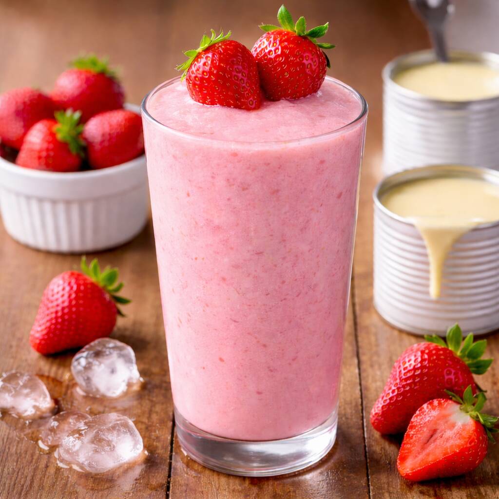 Feito com a fruta, água mineral, leite condensado e creme de leite, vai adoçado e delicioso pra você. É o suco preferido do nosso time de chefs.